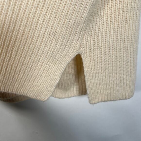 Boden Women's Rib Knit Pullover Sweater Vest L Sleeveless Beige Boxy - Picture 5 of 6